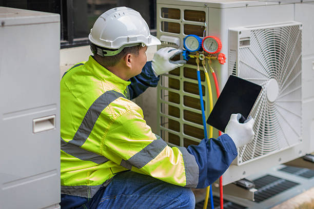 Professional Hvac Installation technician working in Stafford Springs, CT